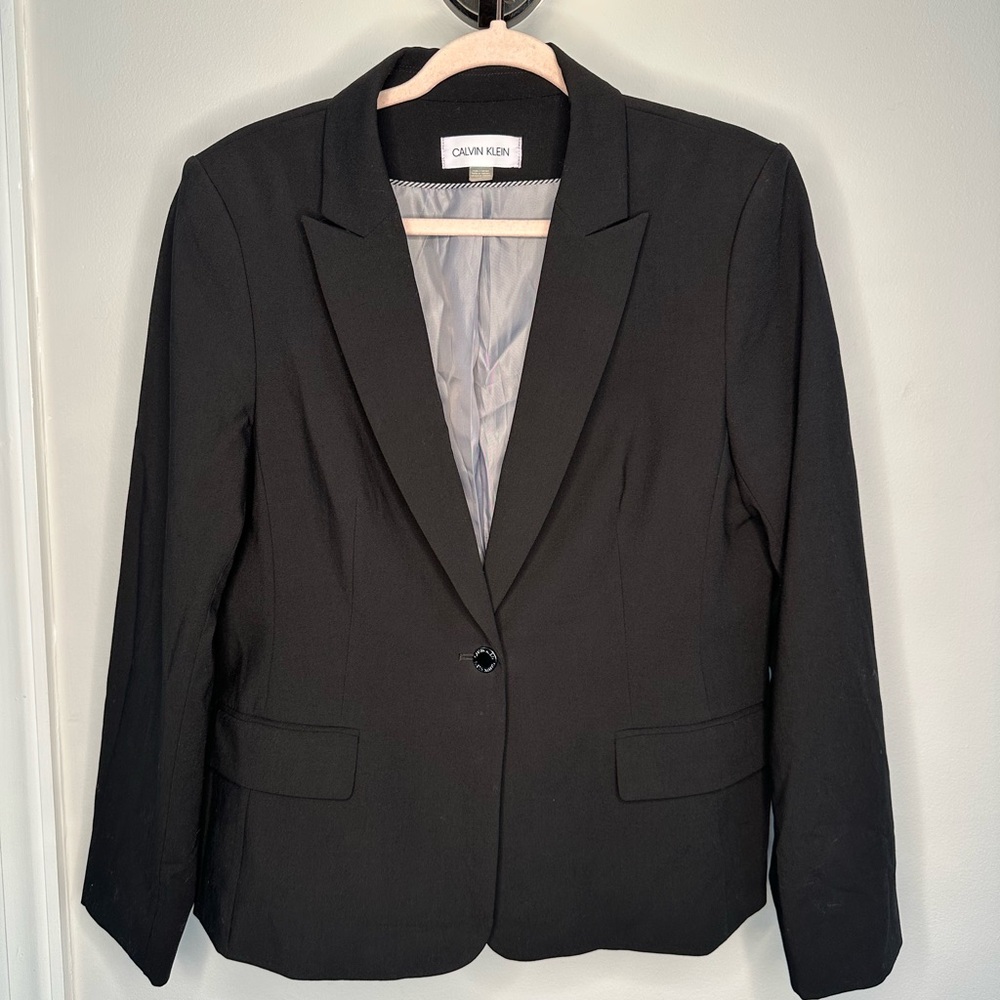 Calvin Klein Women's Classic Black Suit Jacket